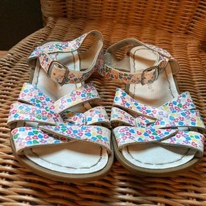 Spring Floral Salt Water Sandals for girls - size 13